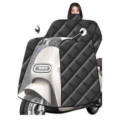 Couverture coupe-vent d’hiver pour moto électrique, chaude et épaisse avec col protecteur - 220*82cm · Smarty Paris